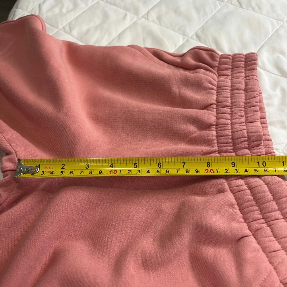 Nike Kids Joggers Sweatpants‎ Pink Cotton Blend Elastic Waist Drawstring Logo M